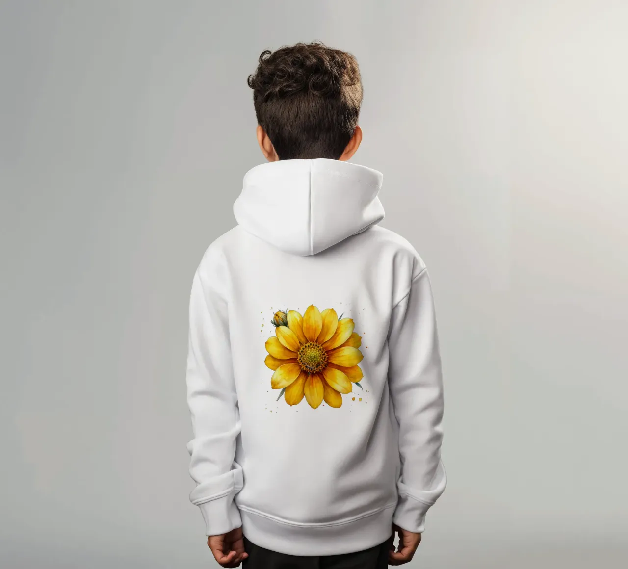 Fiore di coreopsis 3 felpa bambino con cappuccio da Bold Blooms