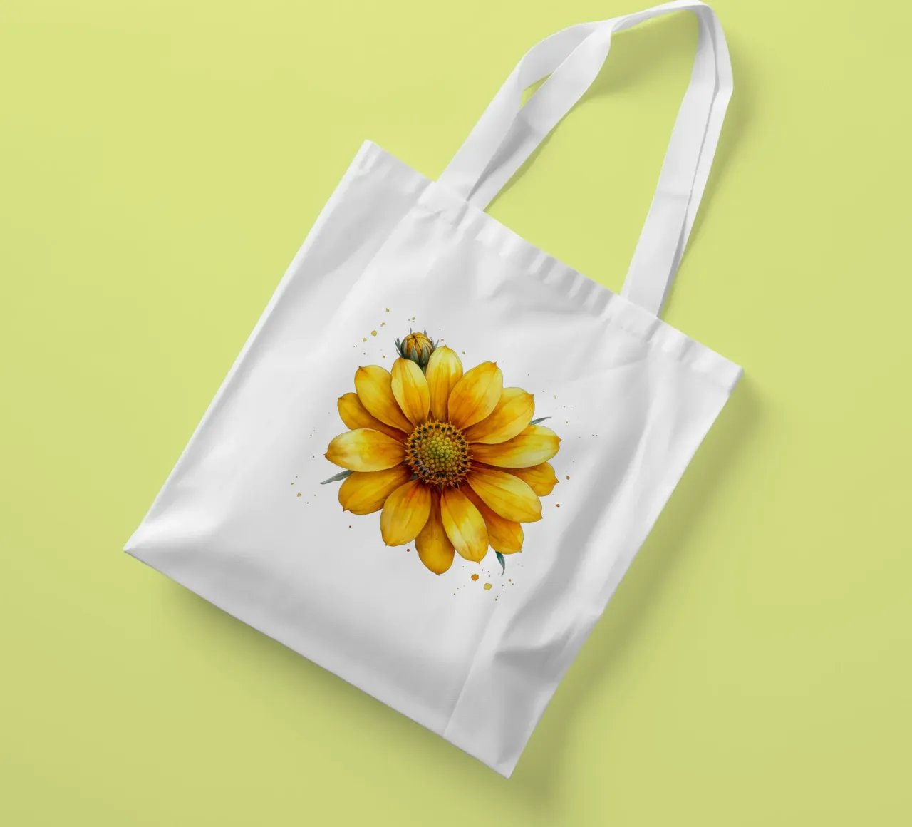Fiore di coreopsis 3 borsa in juta da Bold Blooms