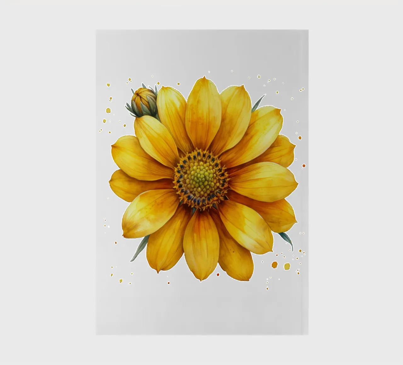Coreopsis Flower 3 notebook by Bold Blooms