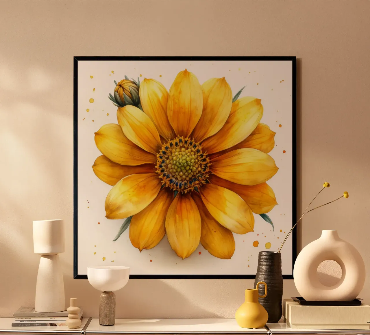 Fiore di coreopsis 3 carta hahnemühle da Bold Blooms