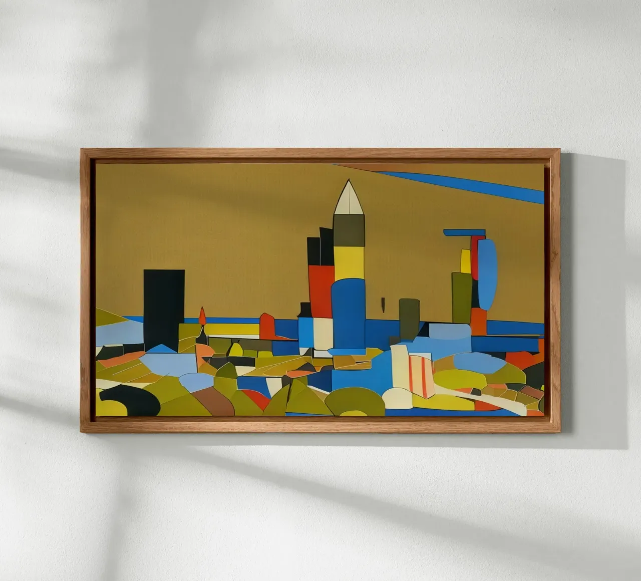 Skyline Francoforte sul Meno _2 alluminio dibond da Abstract Art by LK
