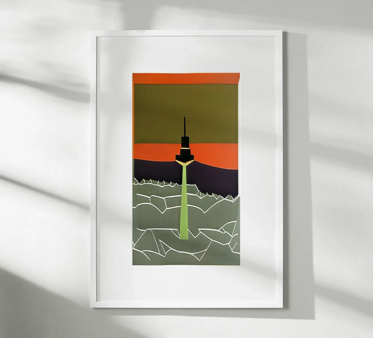 Escursione_di_visita_di_Francoforte_1 poster con telaio in plastica da Abstract Art by LK
