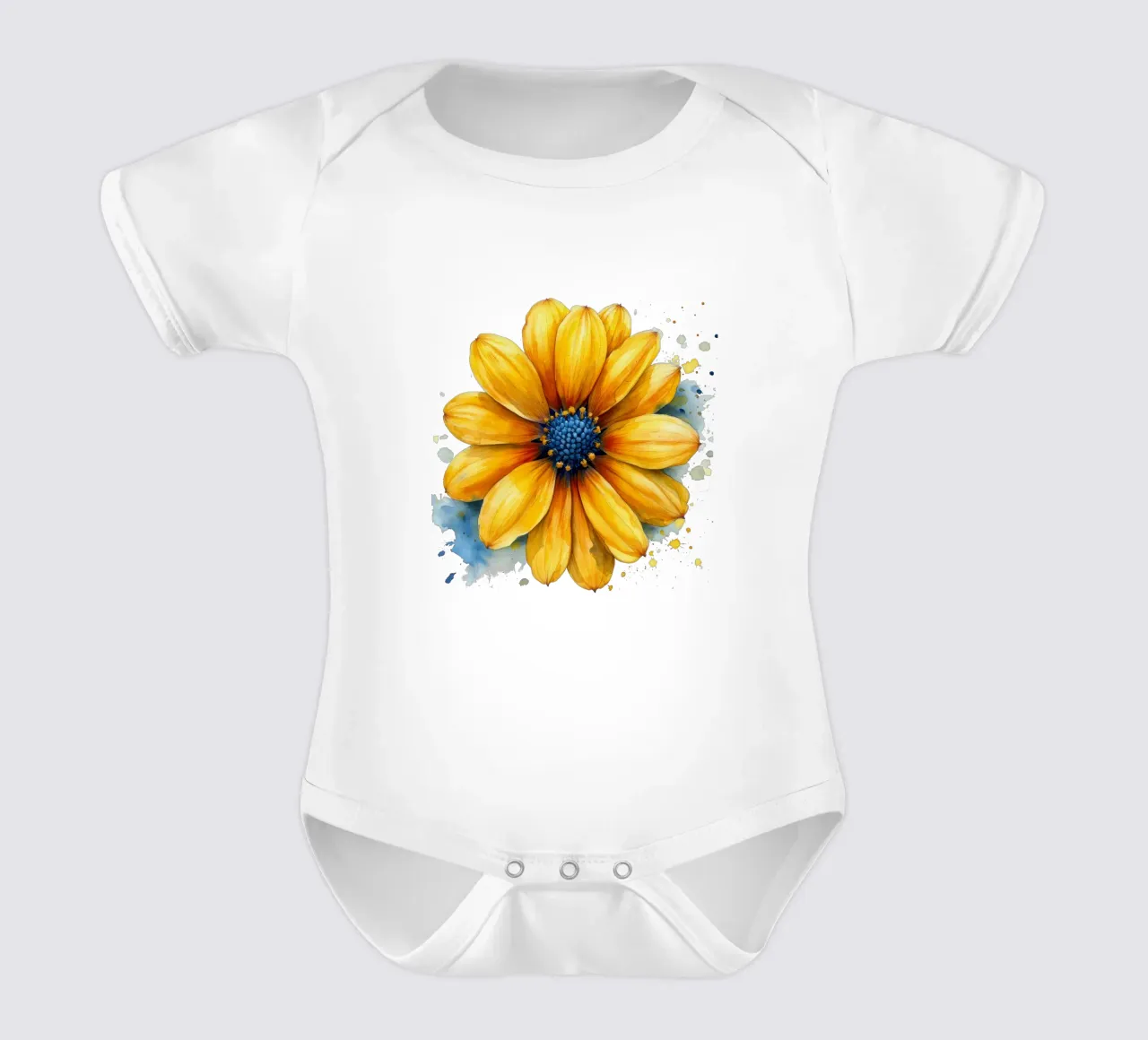 Coreopsis fiore 1 body neonato maniche corte da Bold Blooms