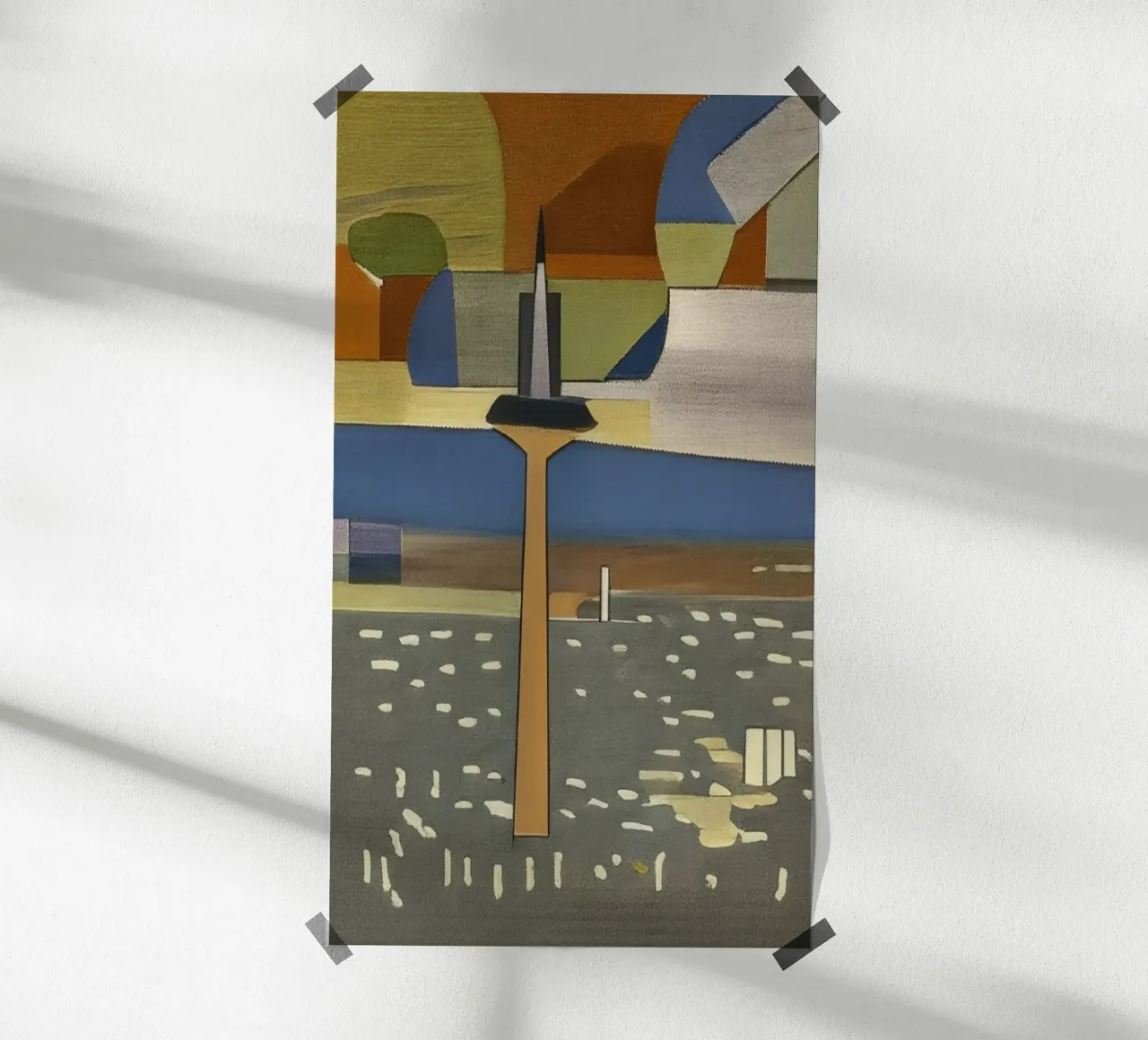 Escursione_di_visita_a_Francoforte_2 poster con telaio in plastica da Abstract Art by LK