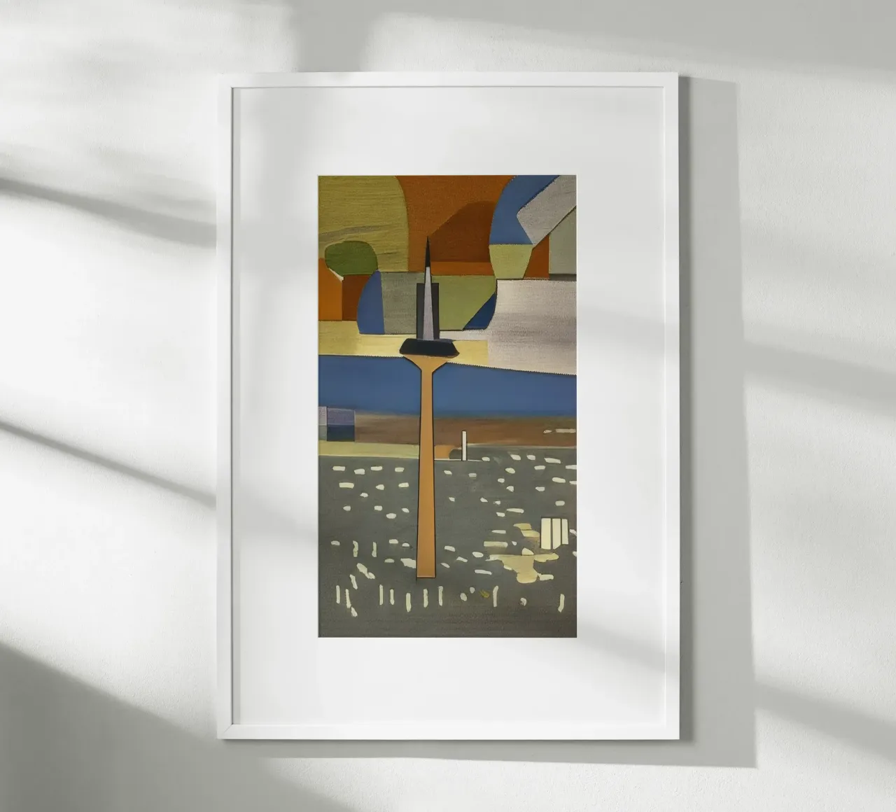 Escursione_di_visita_a_Francoforte_2 poster con telaio in plastica da Abstract Art by LK