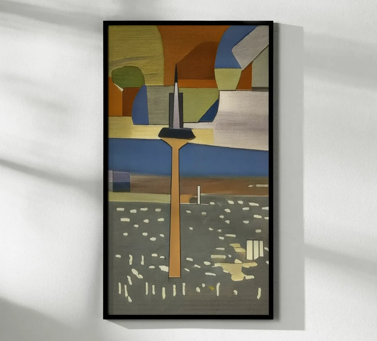 Escursione_di_visita_a_Francoforte_2 poster con telaio in plastica da Abstract Art by LK