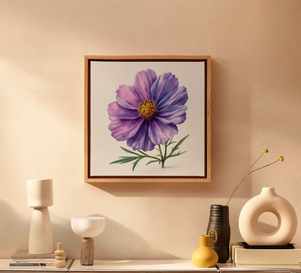 Cosmos Flower 2 canvas by Bold Blooms