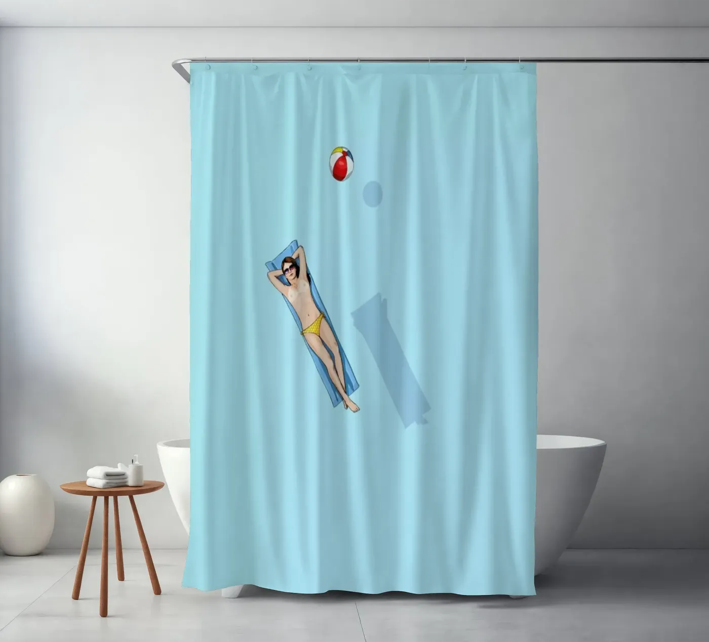 Float Under the Sun Duschvorhang von Jason Ratliff