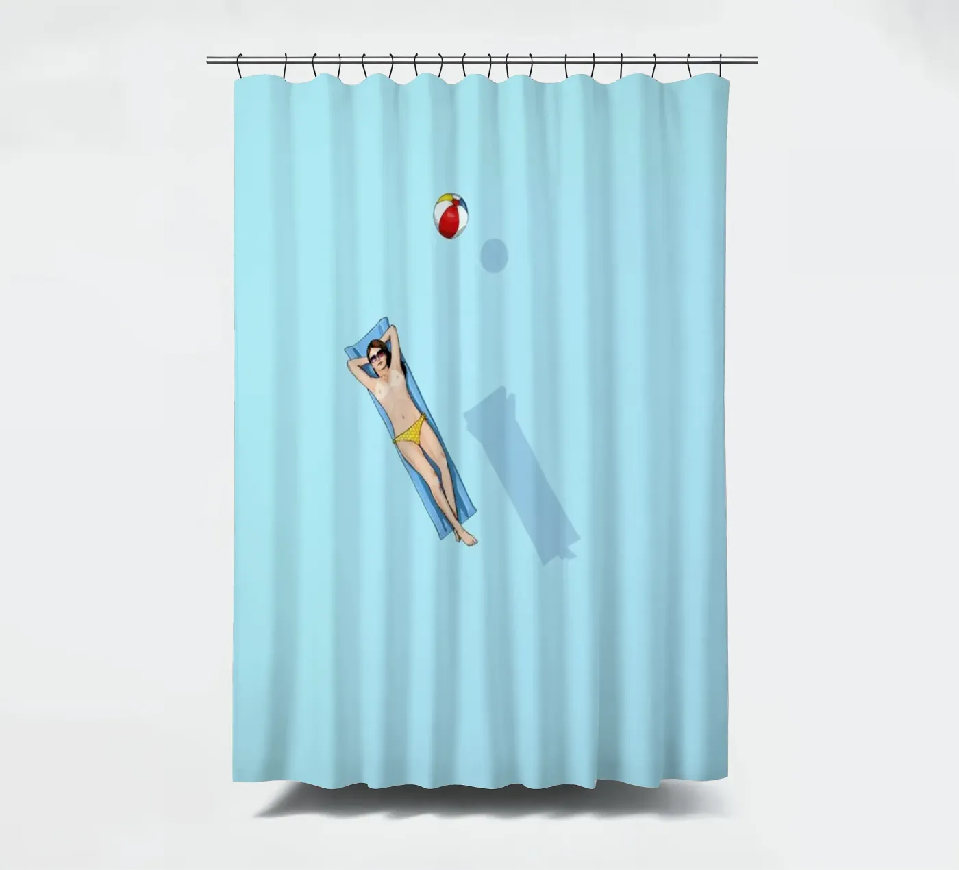 Float Under the Sun Duschvorhang von Jason Ratliff