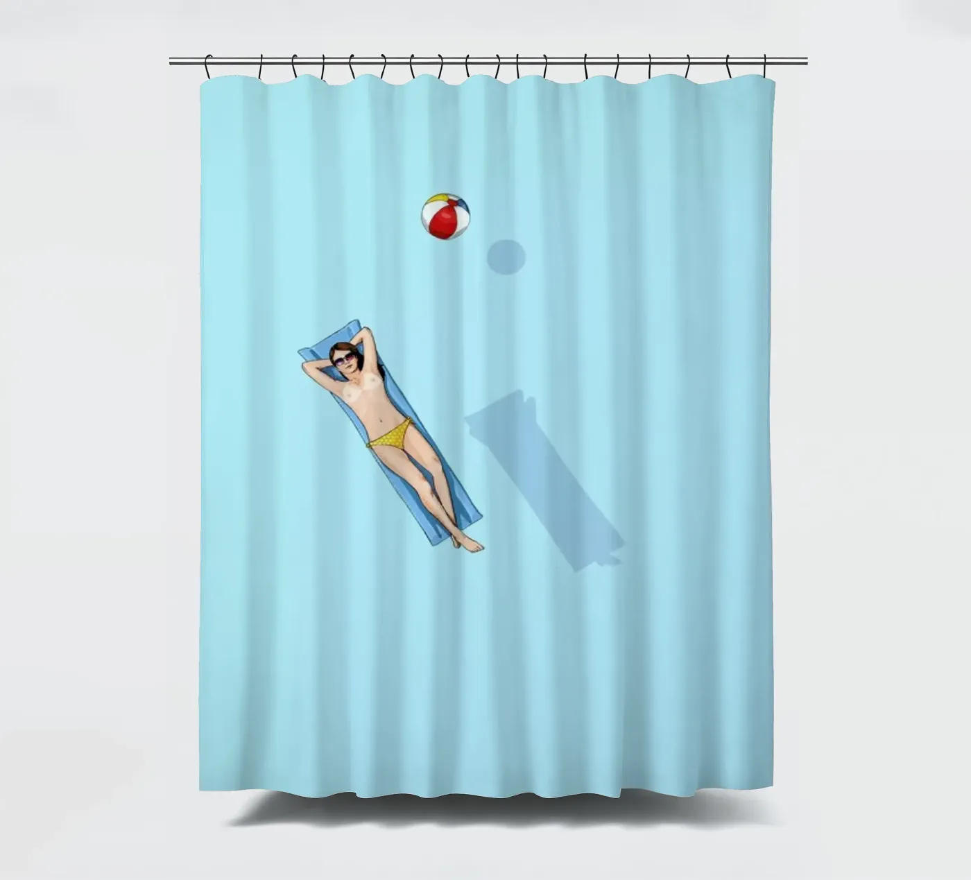 Float Under the Sun Duschvorhang von Jason Ratliff