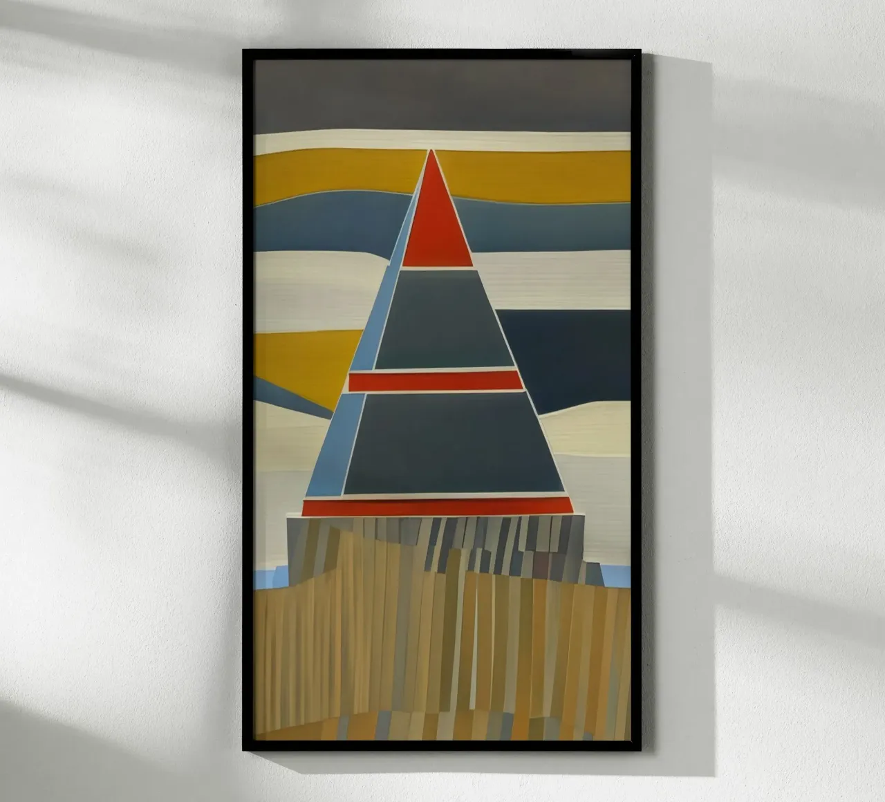 Escursione_di_visita_di_Francoforte_5 poster con telaio in legno da Abstract Art by LK