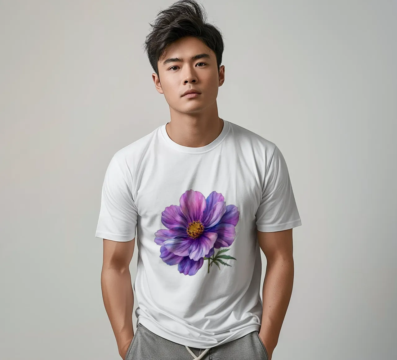 Cosmos Flower 1 t-shirt by Bold Blooms