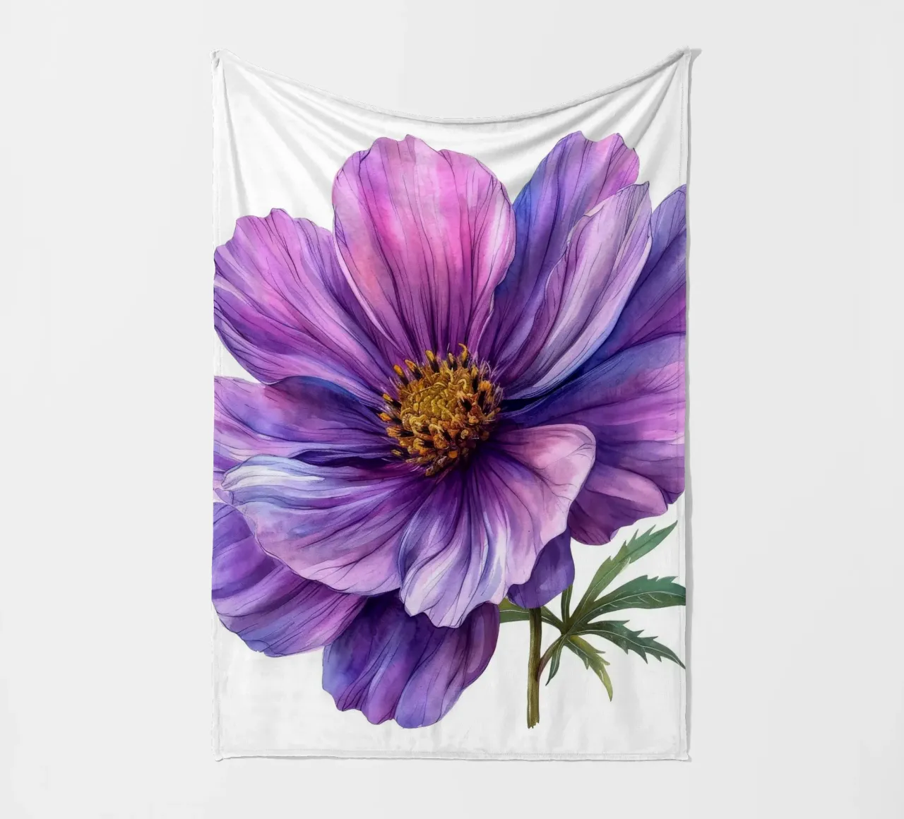 Fiore di cosmo 1 coperta in pile da Bold Blooms