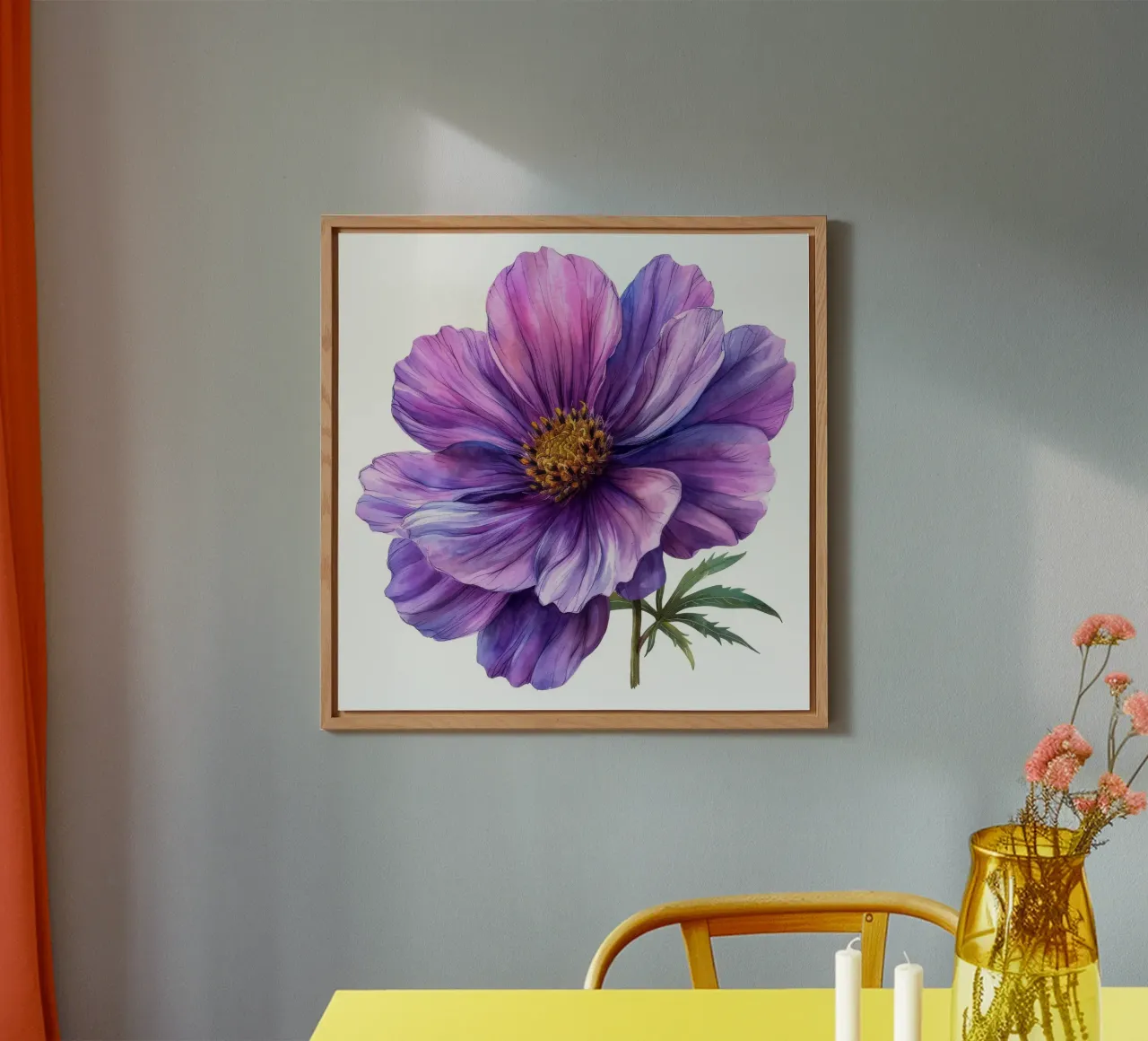 Cosmos Flower 1 alu-dibond by Bold Blooms