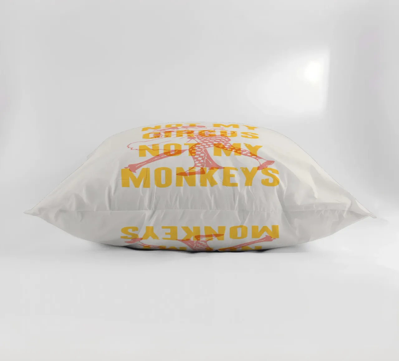 Not my circus, not my monkeys decorative cushion by Vintagrafica