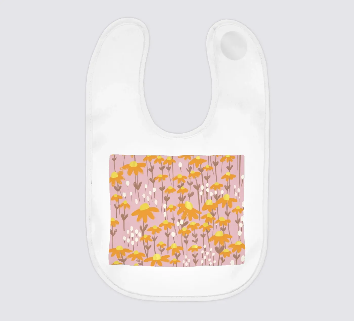 Chamomile baby bib by GigiRosado