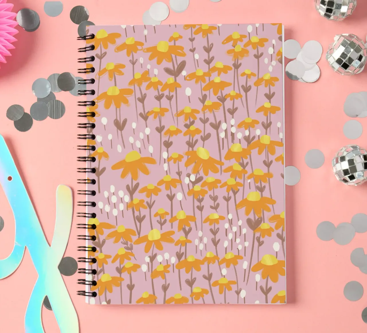 Chamomile spiral notebook by GigiRosado