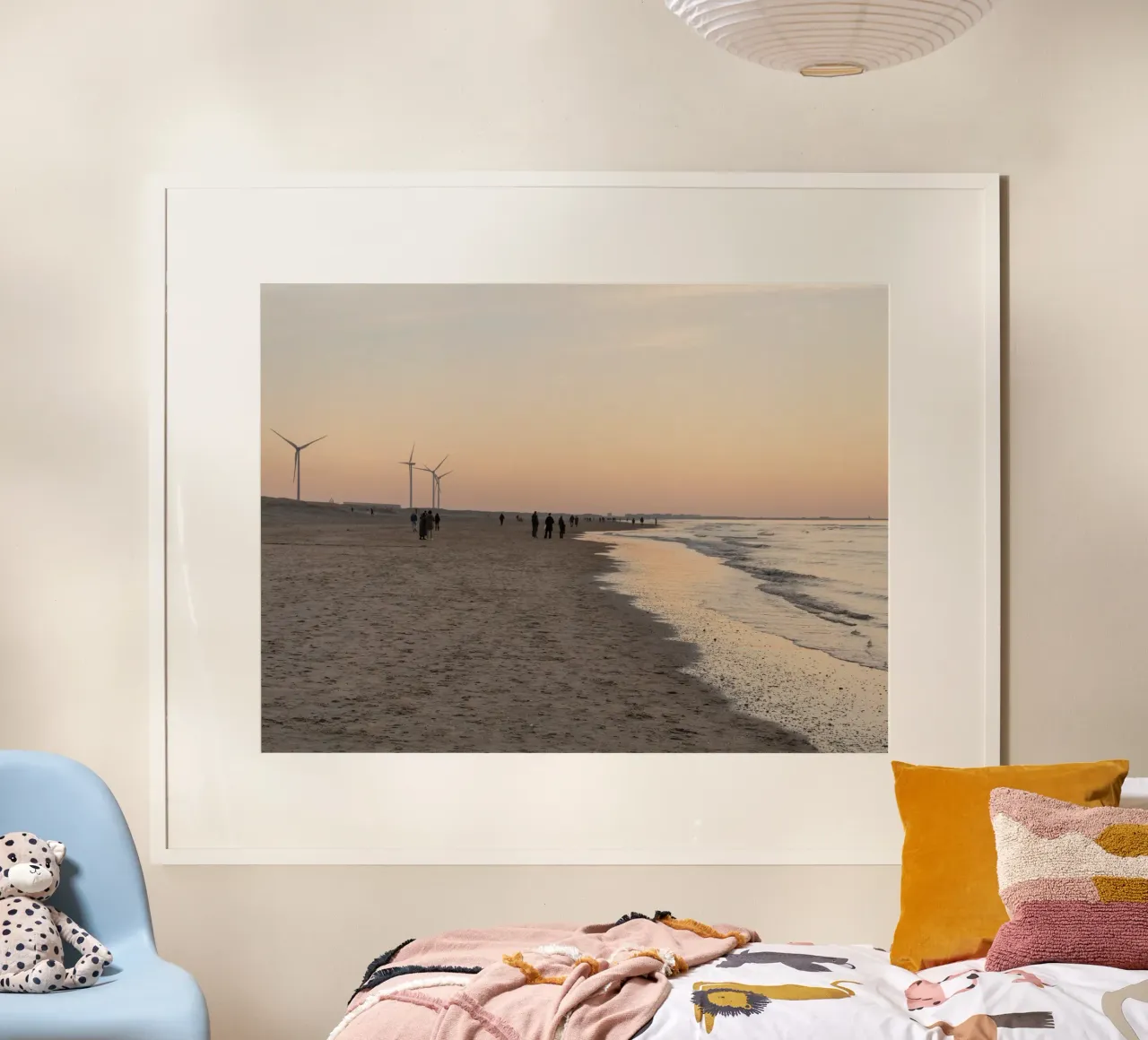 Wijk aan Zee - Bellezza costiera Tranquillità poster con telaio in plastica da Dagmar Pels