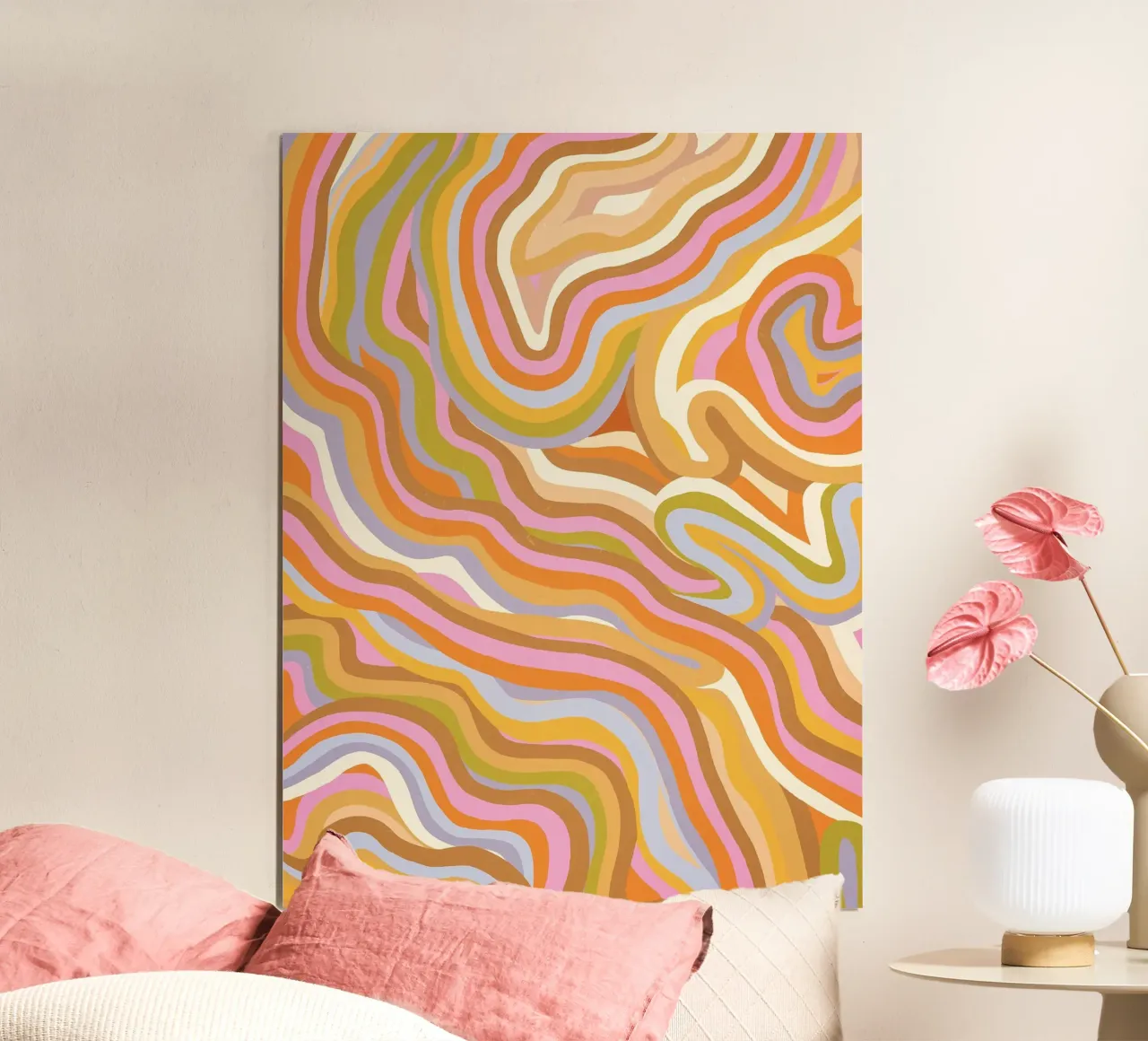 Painted marble poster con telaio in legno da GigiRosado