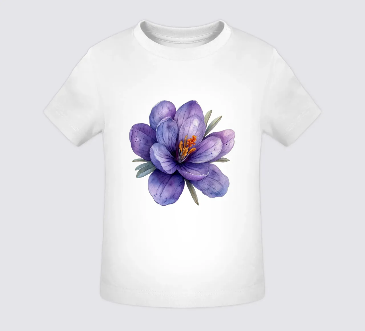 Fiore di croco 2 maglietta neonato da Bold Blooms