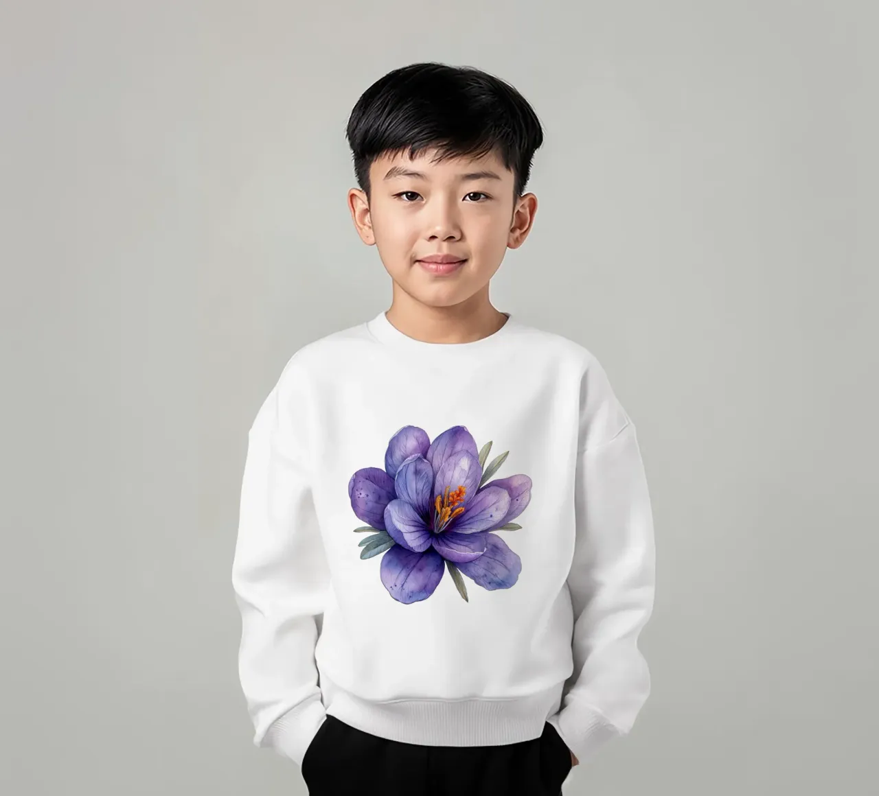 Fiore di croco 2 felpa bambino da Bold Blooms