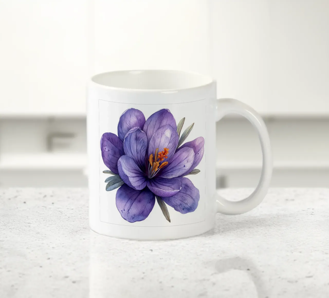 Fiore di croco 2 tazza in ceramica da Bold Blooms