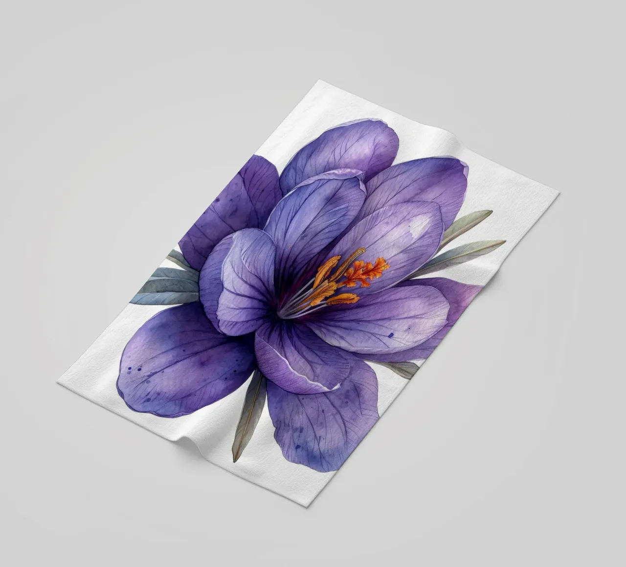 Fiore di croco 2 telo mare da Bold Blooms