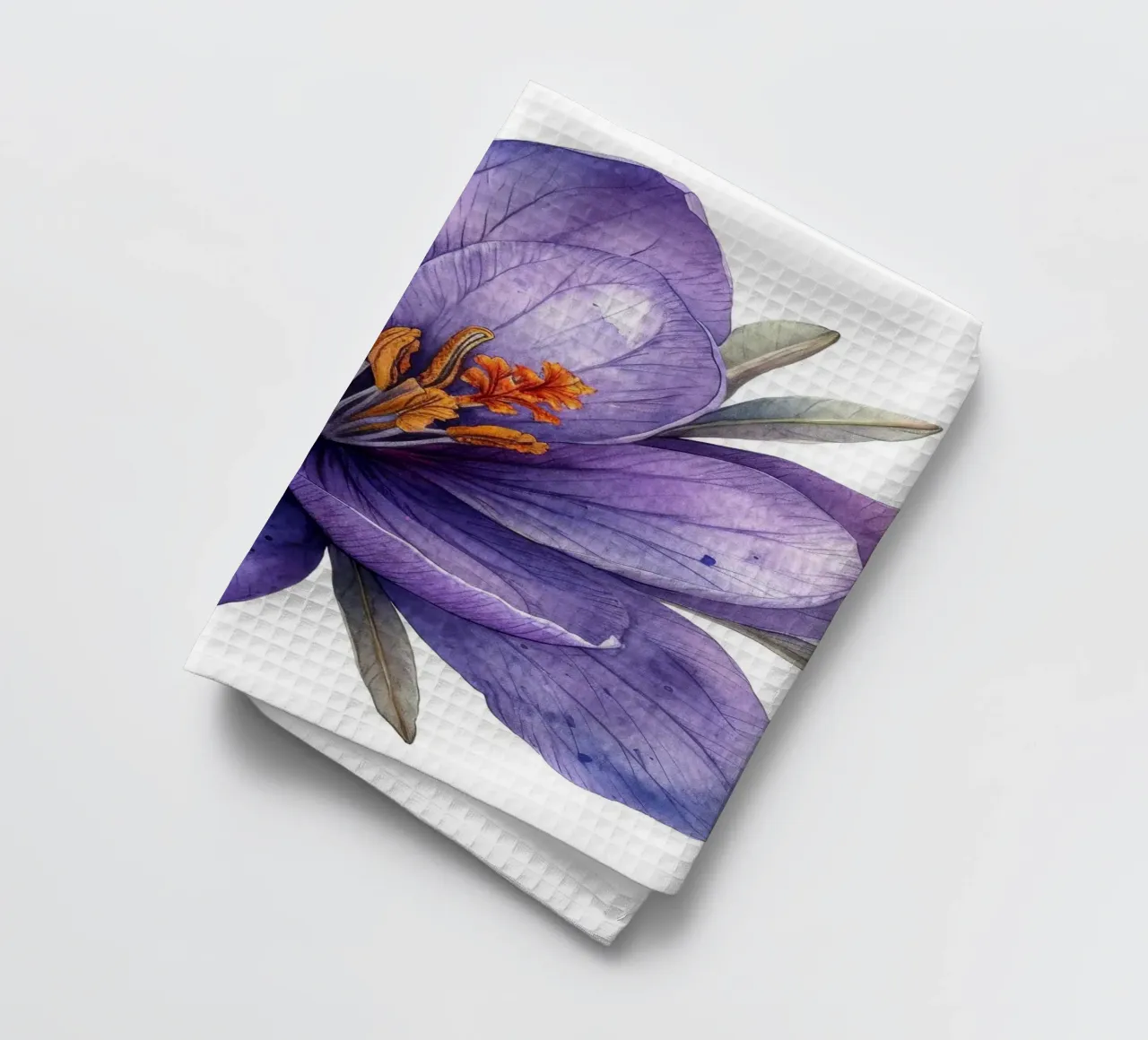 Fiore di croco 2 canovaccio da cucina da Bold Blooms