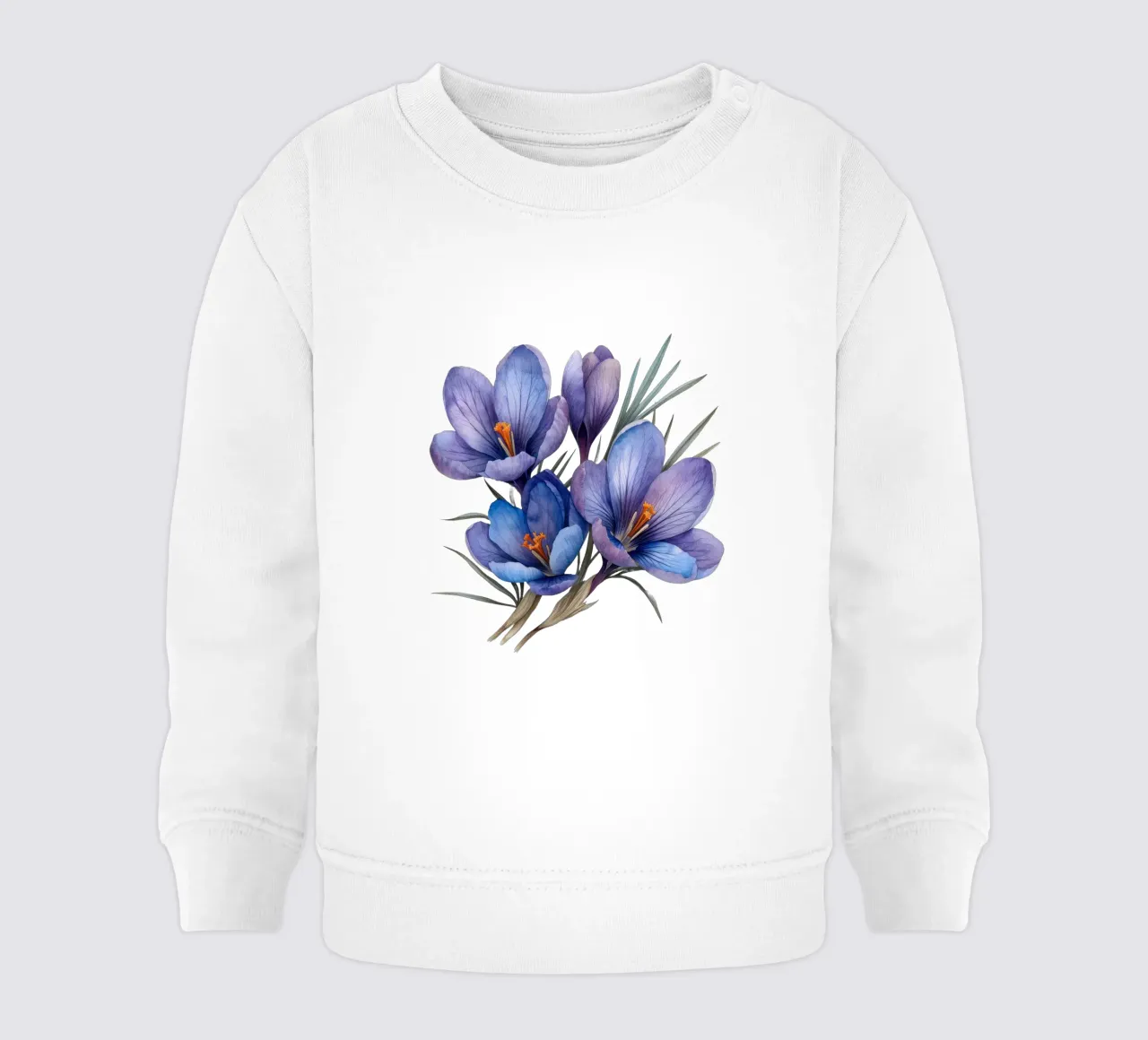 Fiore di croco 3 felpa neonato da Bold Blooms