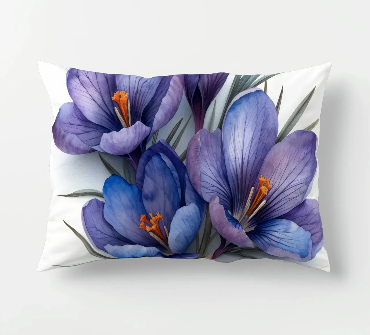 Fiore di croco 3 cuscino da Bold Blooms