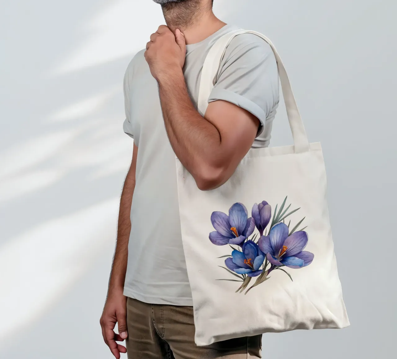 Crocus Flower 3 tote bag by Bold Blooms