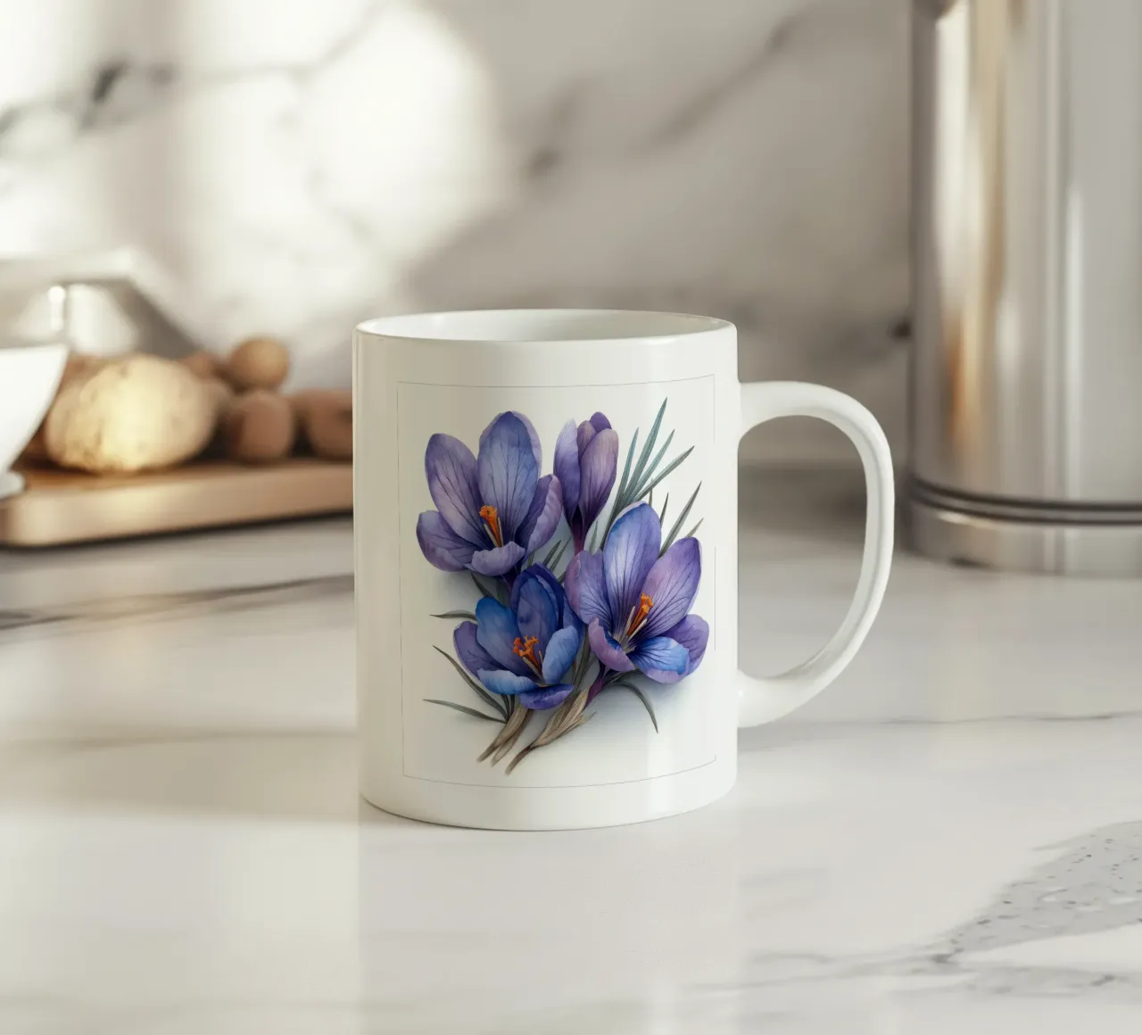 Fiore di croco 3 tazza in ceramica da Bold Blooms