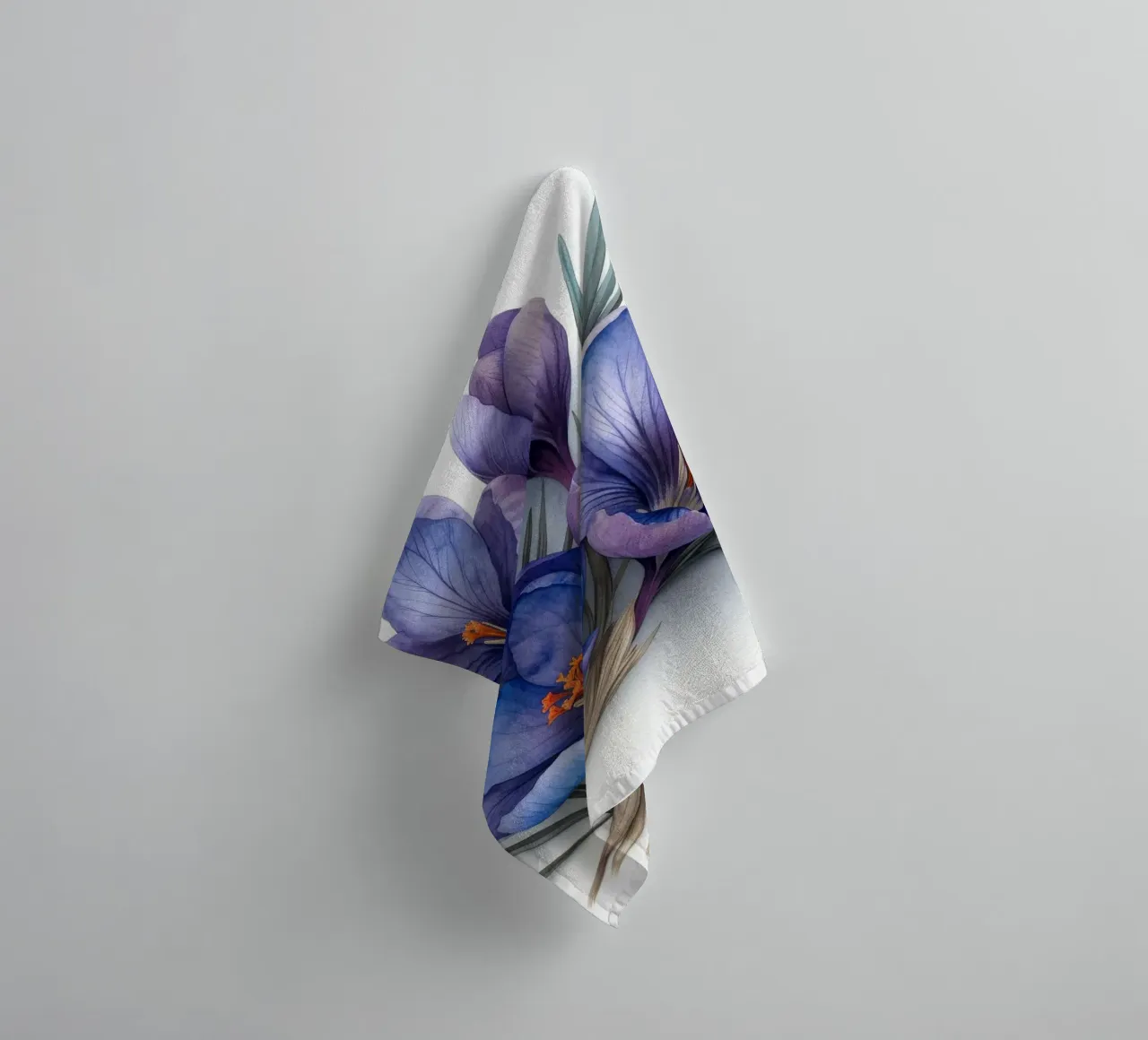 Crocus Flower 3 towel by Bold Blooms