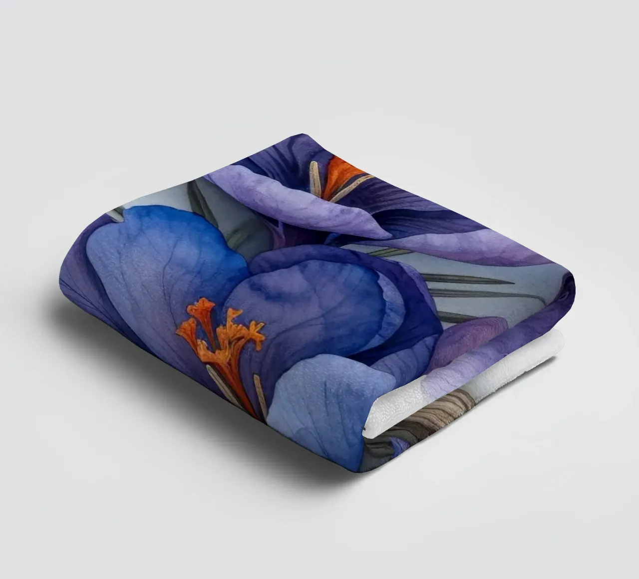 Crocus Flower 3 towel by Bold Blooms