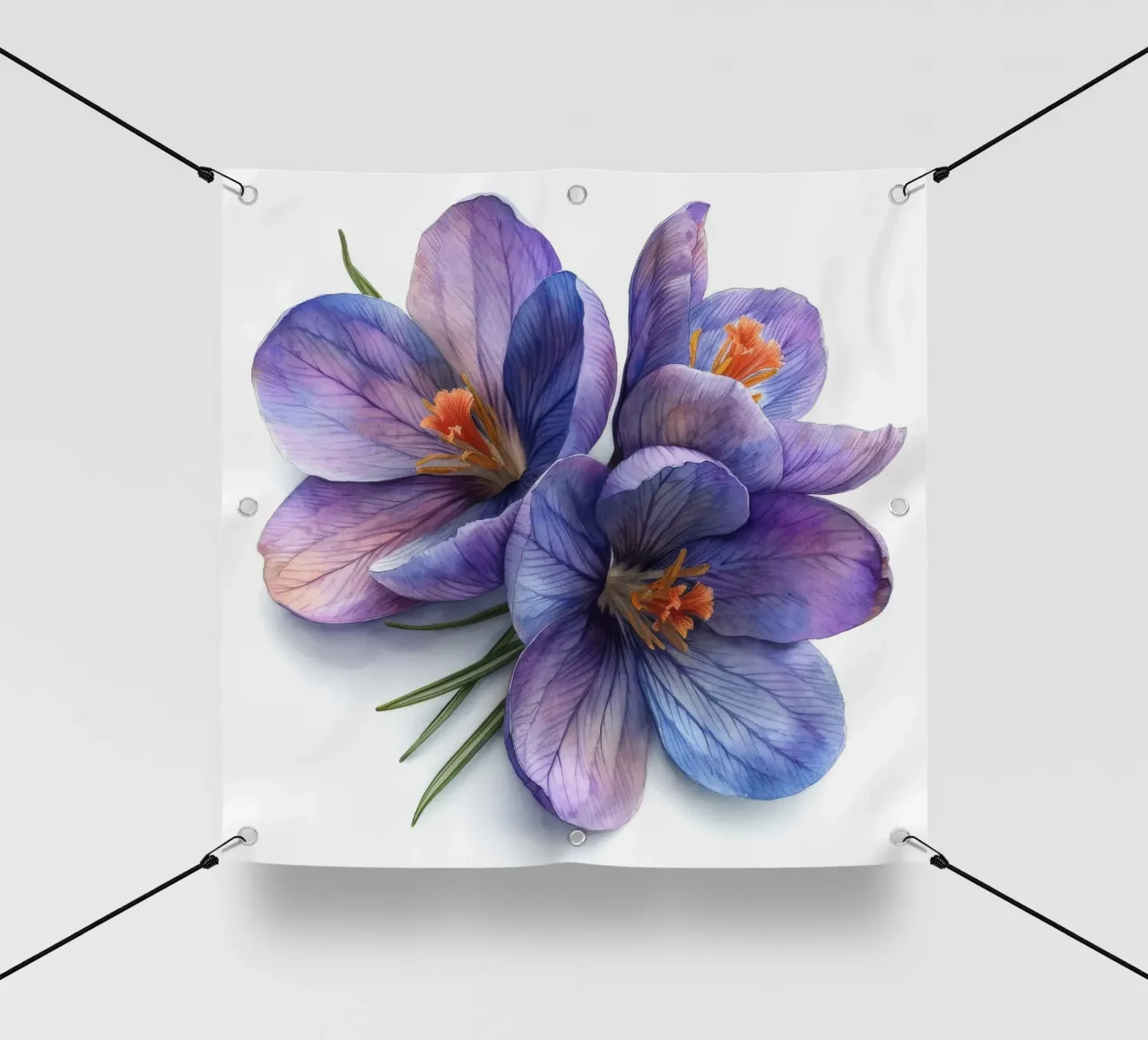 Fiore di croco 4 telo in pvc da Bold Blooms