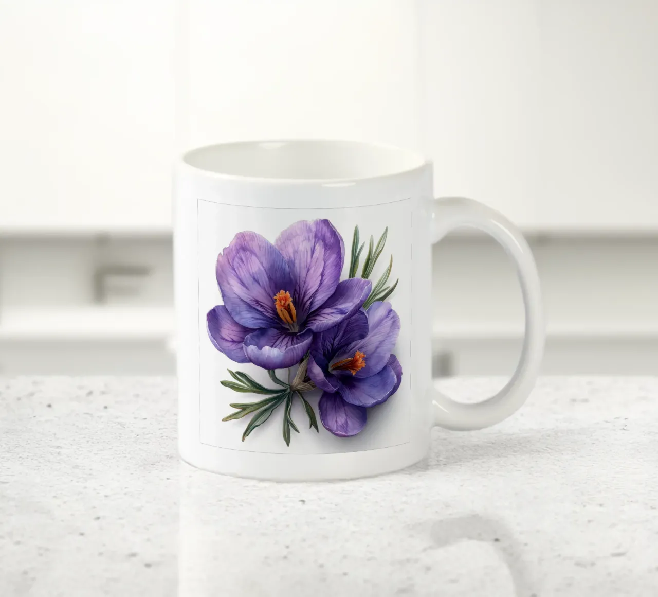 Fiore di croco 1 tazza in ceramica da Bold Blooms