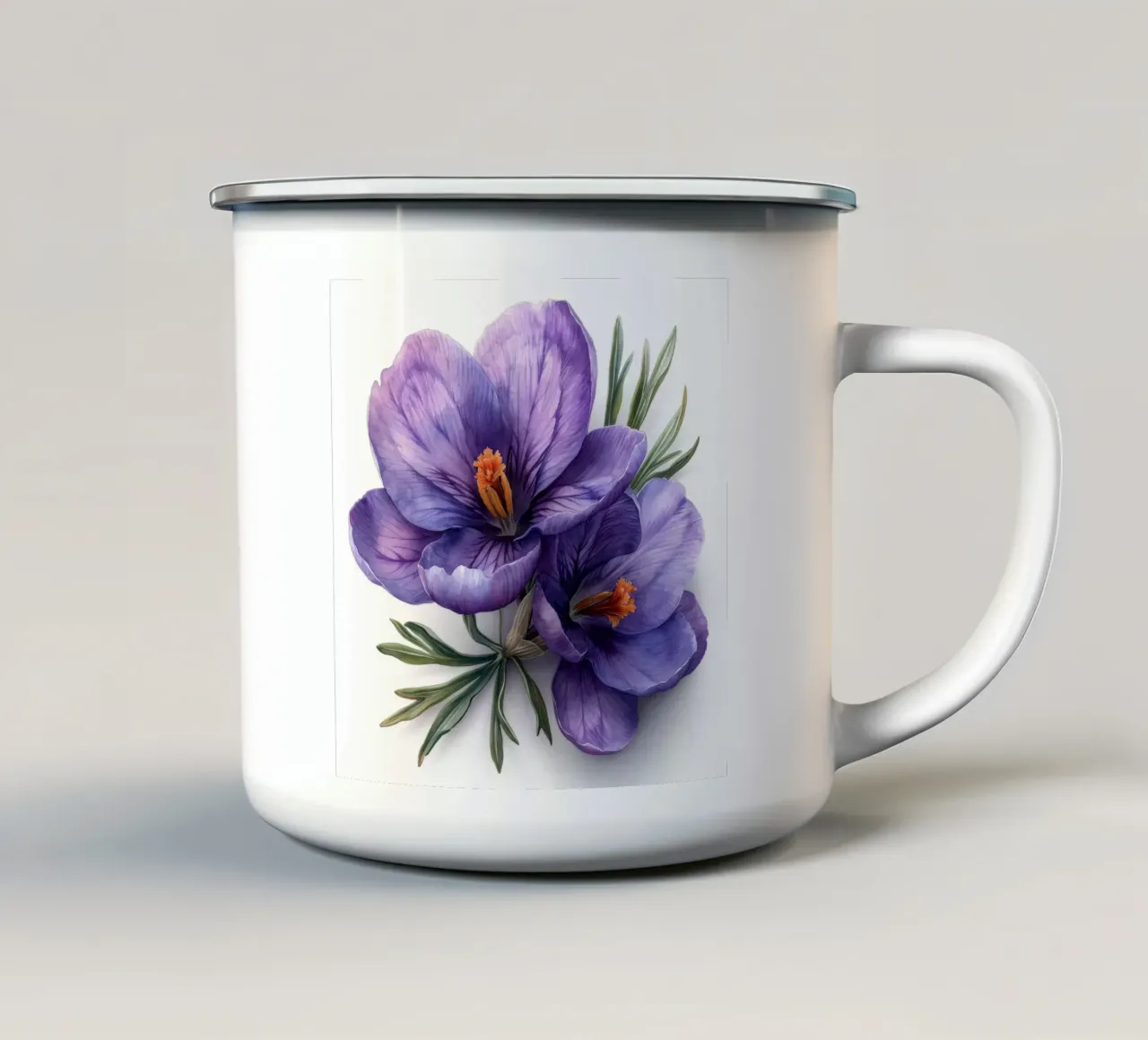 Fiore di croco 1 tazza in smalto da Bold Blooms