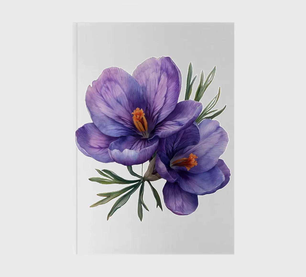 Fleur de crocus 1 carnet de notes de Bold Blooms
