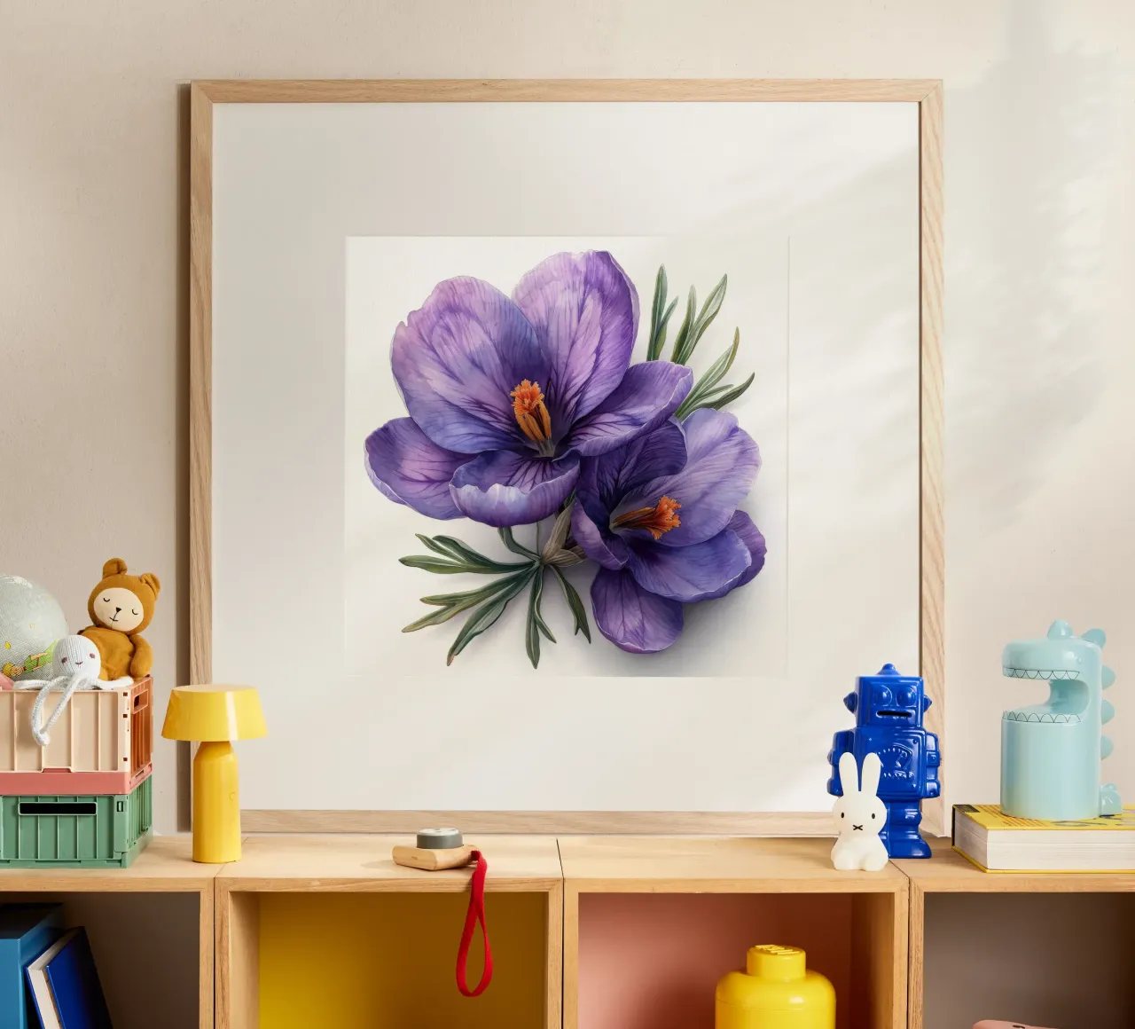 Krokusbloem 1 hahnemühle van Bold Blooms