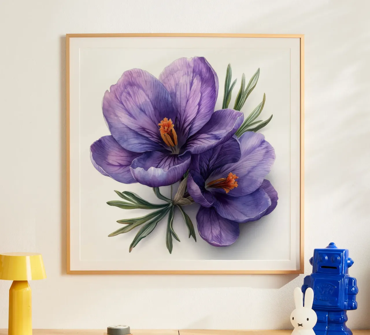 Krokusbloem 1 hahnemühle van Bold Blooms