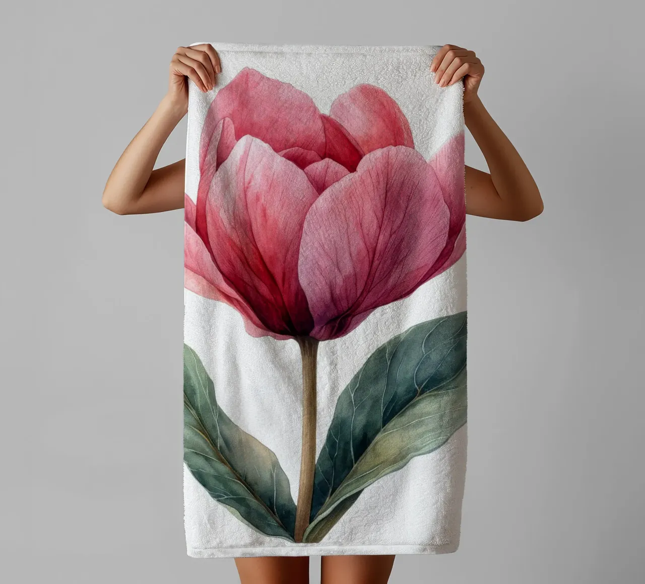 Fiore di ciclamino 2 asciugamano da bagno da Bold Blooms