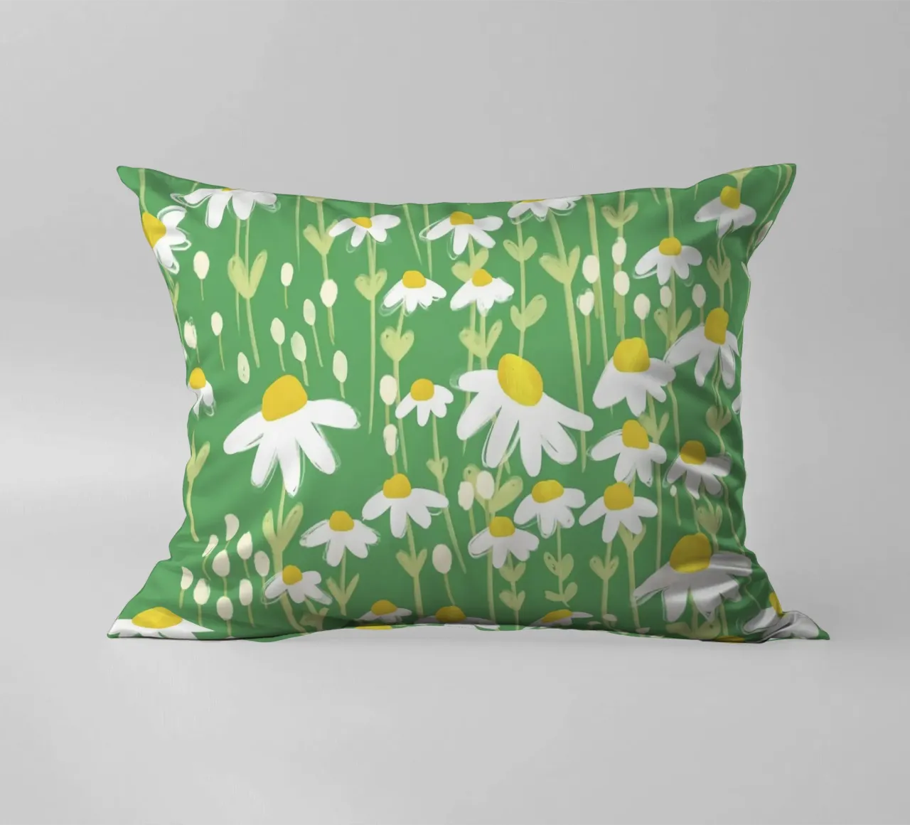 Green chamomile cuscino da GigiRosado