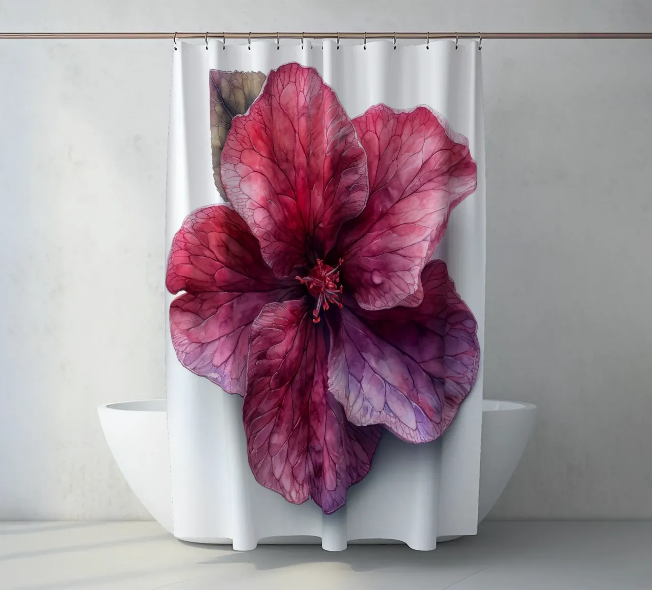 Fiore di ciclamino 3 tenda da doccia da Bold Blooms