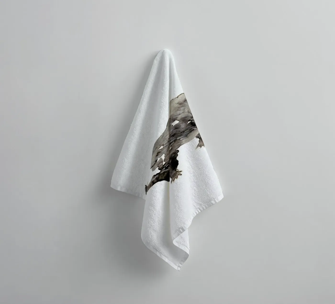 Badger badhanddoek van Farina Kuklinski