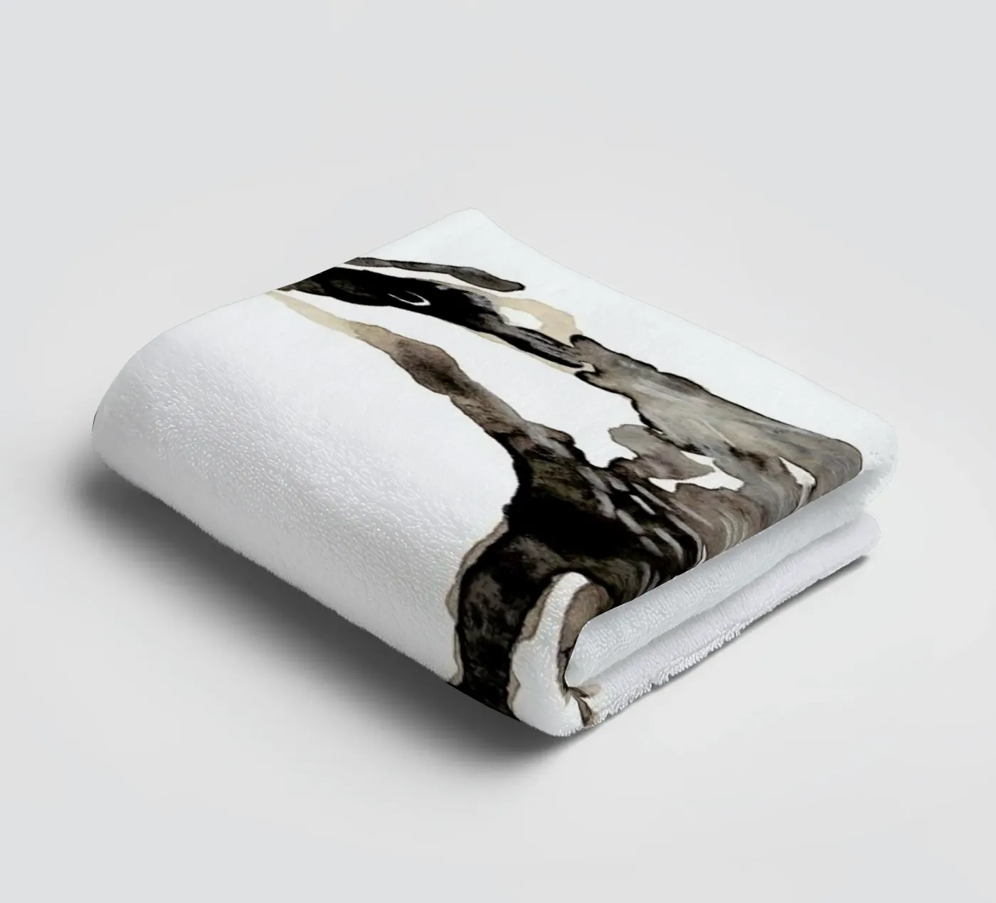 Badger badhanddoek van Farina Kuklinski