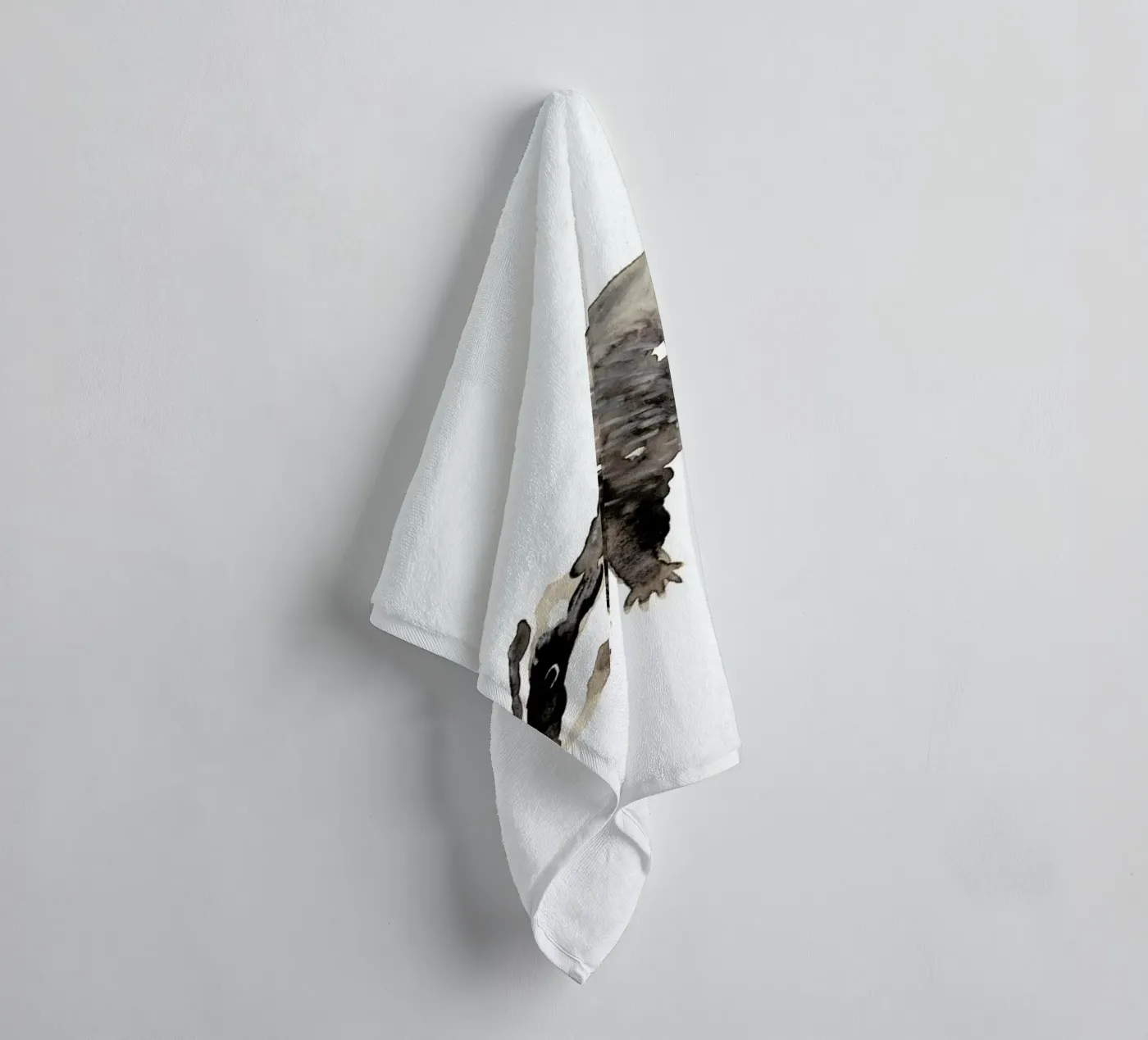 Badger badhanddoek van Farina Kuklinski