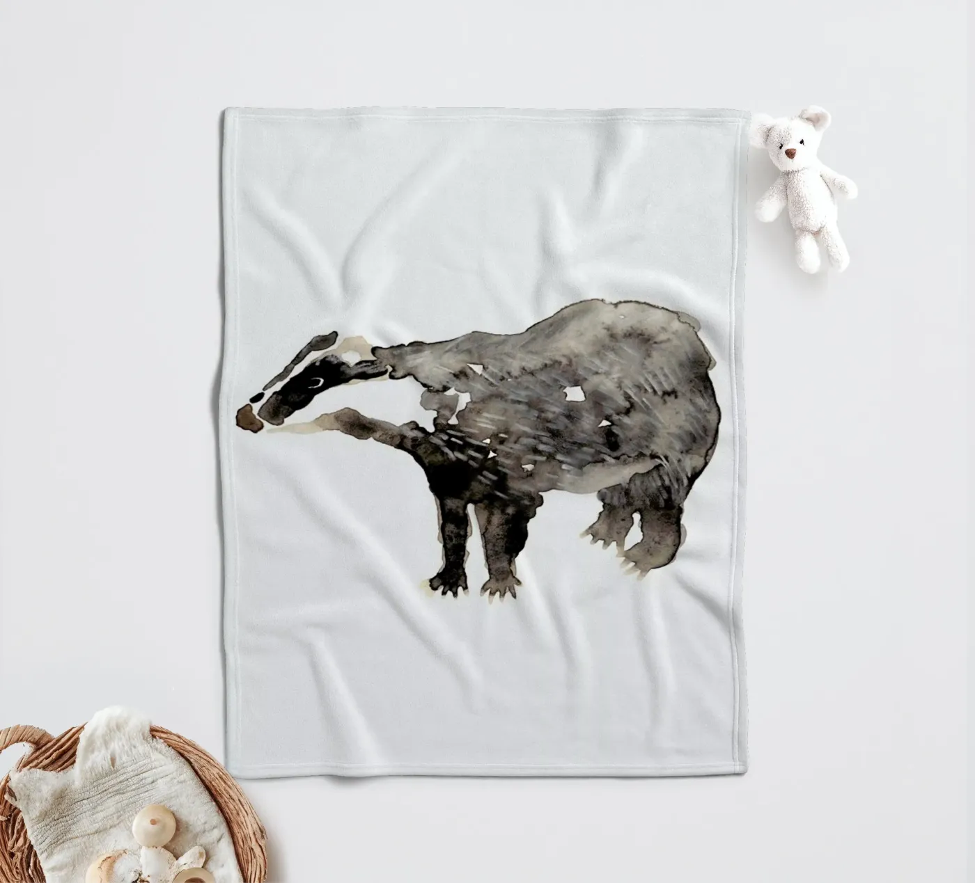 Badger Fleecedecke von Farina Kuklinski