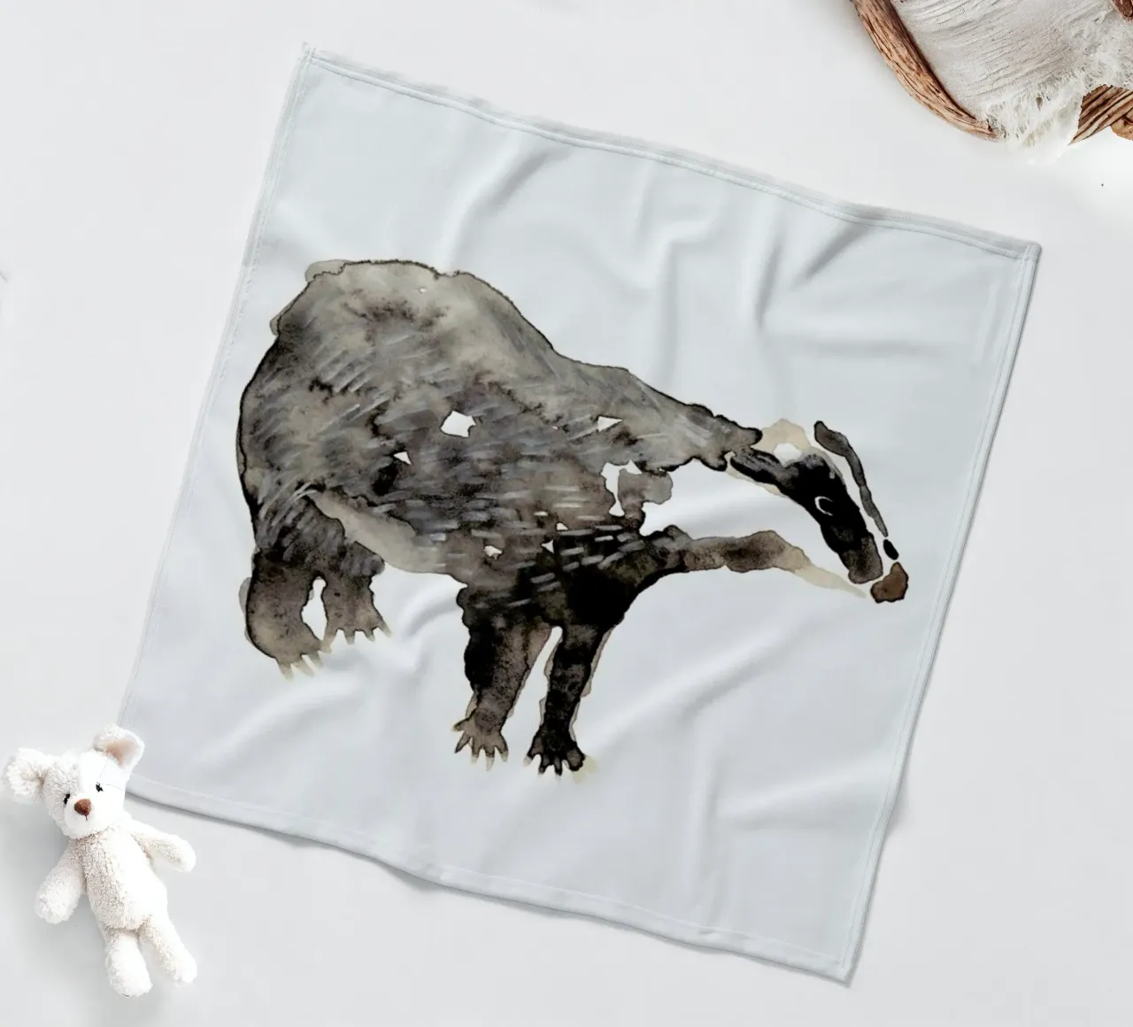 Badger coperta in pile da Farina Kuklinski