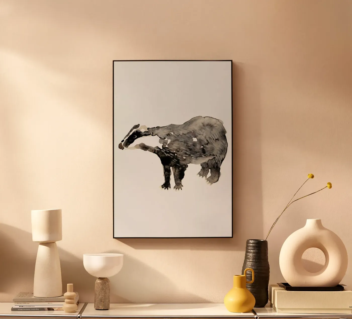 Badger Acryl-Glas von Farina Kuklinski