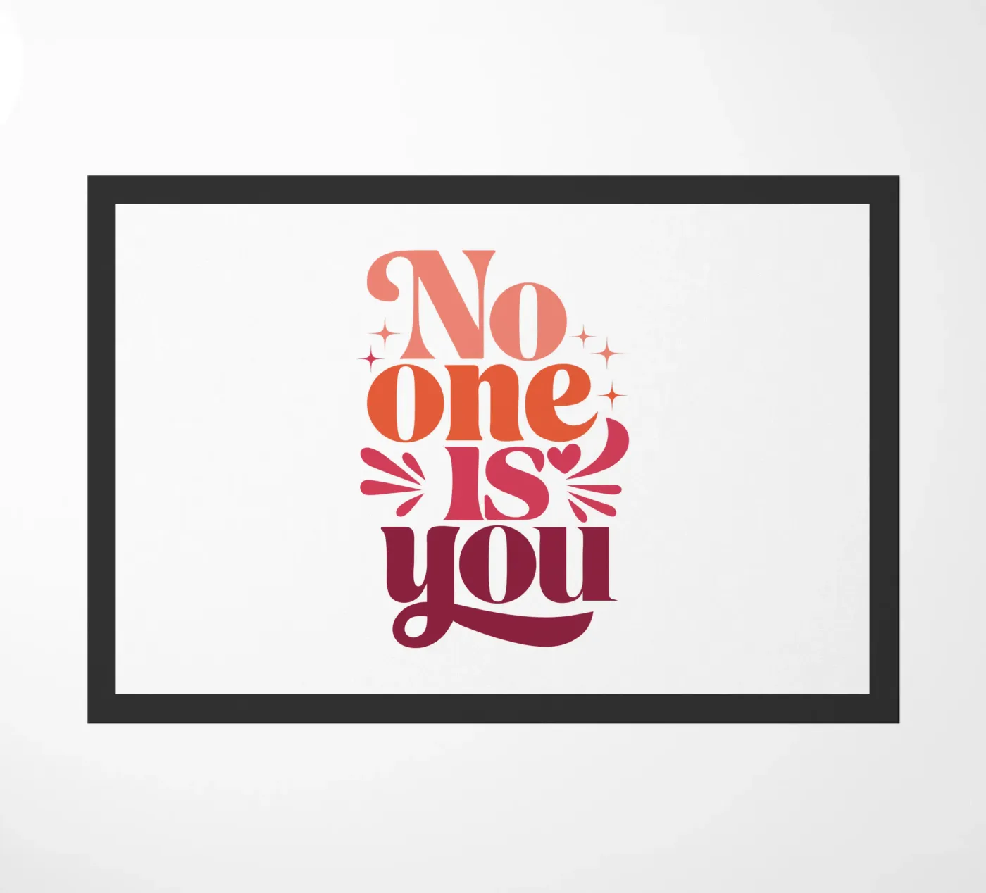 No One is You zerbino da cafelab